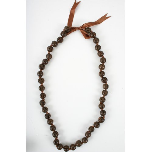 Icon Ladies Icon Wood Squash Necklace Brown