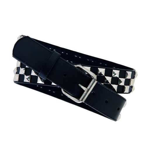 Mens Icon Stud Belt Black