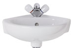 Ideal Standard Studio Corner Washbasin 45cm 45cm 1 Taphole (E1150)