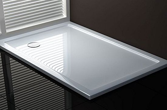 Idralite SHOWER TRAY ENCLOSURE ACRYLIC 750X900 RECTANGLE ANGULAR CORNER 40 MM ULTRA FLAT