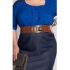 Igigi ROUND BUCKLE BELT IN CARAMEL