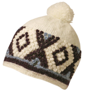 Burst Pompom Bobble beanie