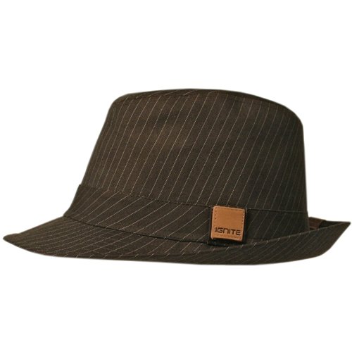 Mens IGNITE Montecristo Trilby Hat Chocolate