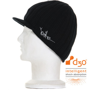 Peak 3 d3o Protective beanie - Black