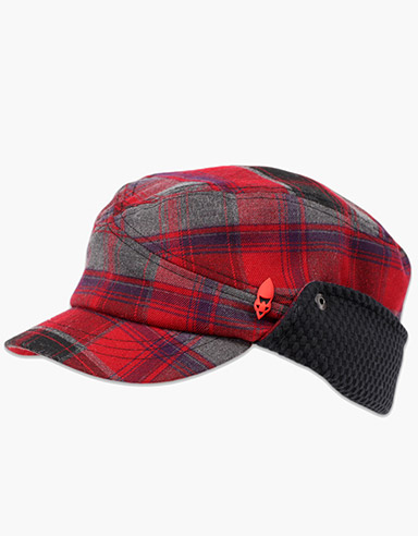 Ignite Plaid Military Earflap Cap