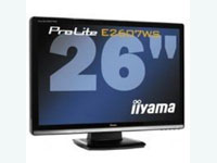 IIYAMA E2607WS/26W Piano Blk 2ms 4000:1