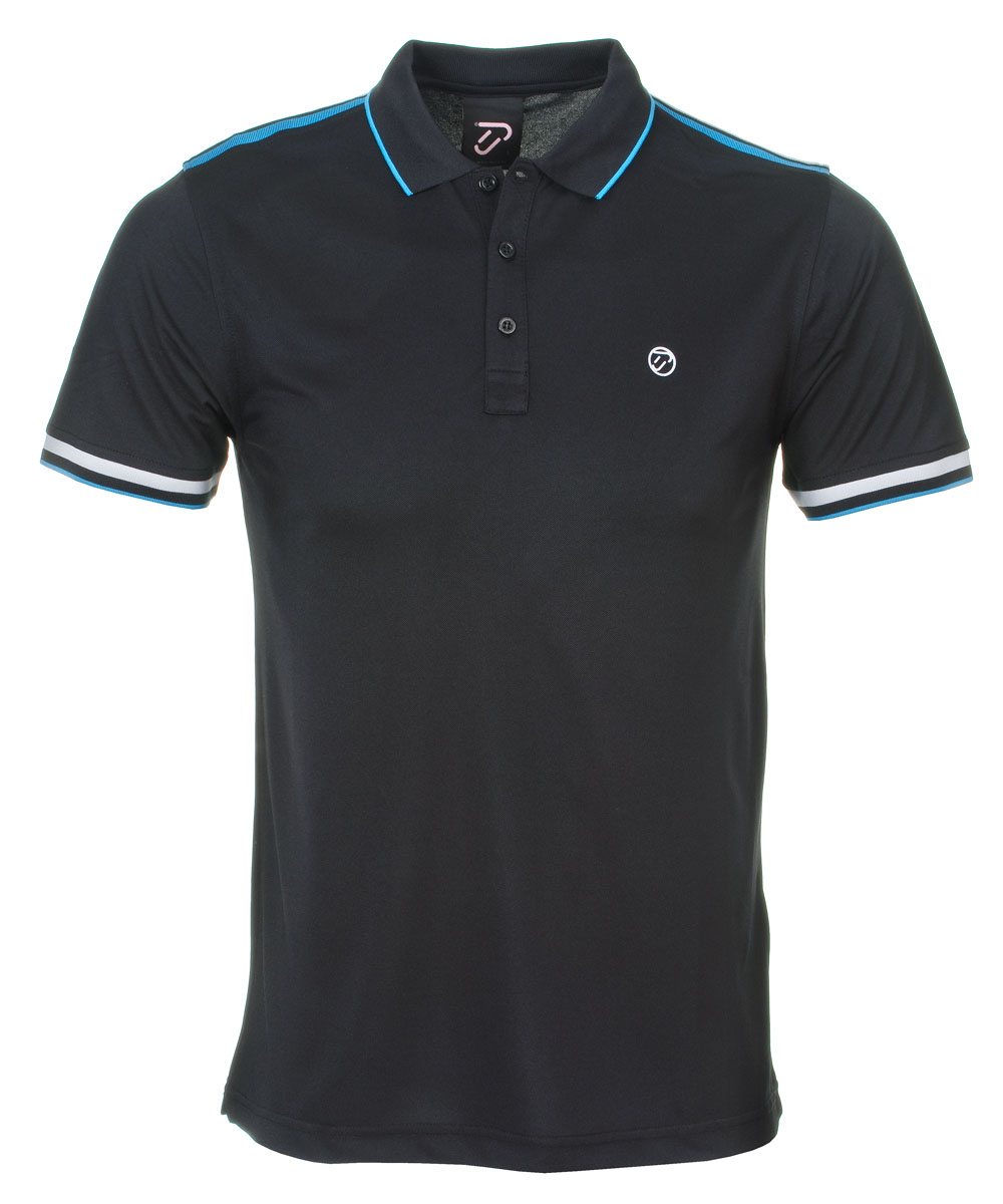 Poulter Lineback Polo Shirt Jet Black