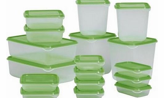 Ikea  PRUTA Plastic Container / Food Storage Containers 17 Piece Set