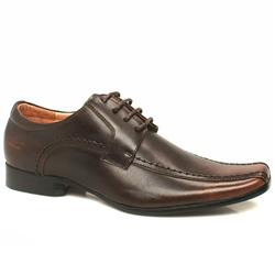 Ikon Male Tatoo Tram Gib Leather Upper in Dark Brown