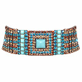 Ethnic Swarovski Crystal Rectangular Detail Choker