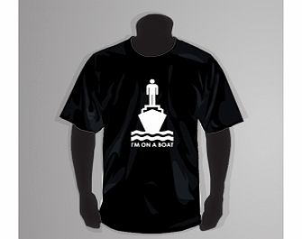 On A Boat Black T-Shirt X-Large ZT Xmas gift