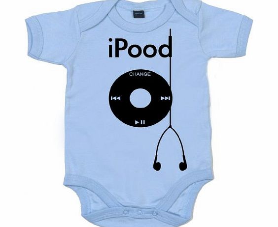 Image is Everything IiE, i Pood, Baby Unisex Boy Girl, Bodysuit, 12-18m, Pale Blue