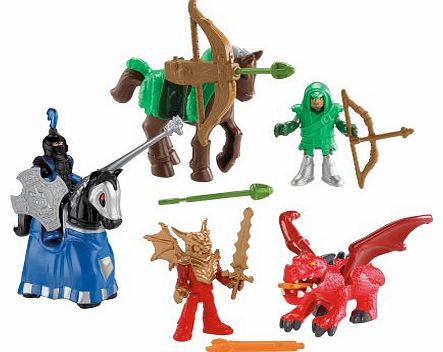 Imaginext Castle Figure Bundle Set: Dark Knight 