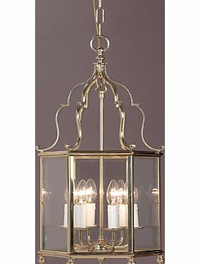 Impex Belgravia Ceiling Light, Polished Brass, 5 Light