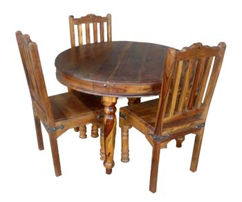 Dining Set - Round Slatted - WHILE STOCKS LAST!