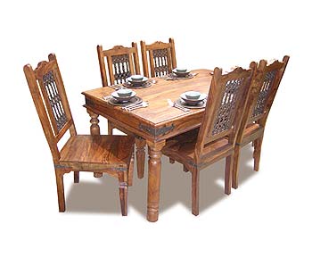 Indian Princess Round Leg Jali Dining Set