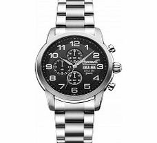 Ingersoll Mens Mount Black Steel Watch