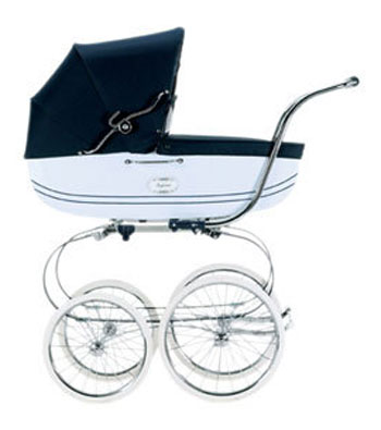 Classic Pram - Bianco Blu