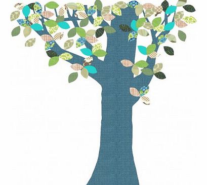 Giant November tree Sticker Blue `One size