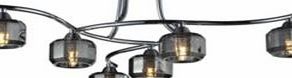 Inlight Allyn Ridge Chrome Effect 6 Lamp Ceiling Light