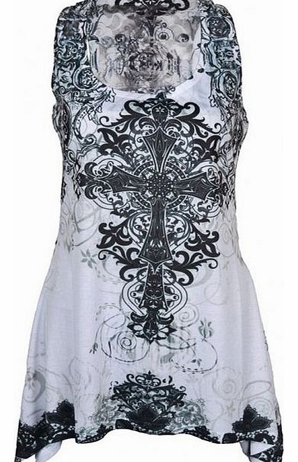 Innocent Clothing Cross Lace Panel Vest T-CROSSLPV-W-