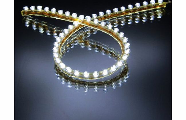 Innoo Tech *12V 48cm / 48 LEDs ** LED Flexible WHITE Strip Light ** IDEAL FOR CARS, CAR STYLING, AQUARIUMS, ETC **