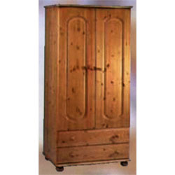 Inpine Kingswood - 2 Door 2 Drawer Wardrobe