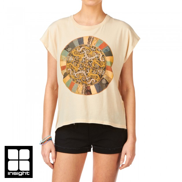 Womens Insight Tribal Minds T-Shirt - Tea Stain