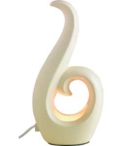 Inspire Scroll Table Light - Cream