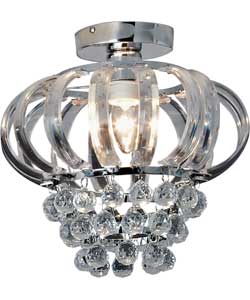 Inspire Xia 1 Light Flush Ceiling Light