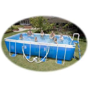 INTEX 18 x 9 x 52 Rectangular Frame Pool