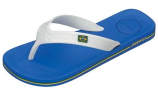 Anatomy White Blue Flip Flop