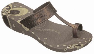 dragonfly brown wedge flip flop