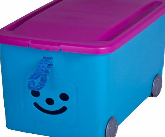 Iris Ohyama Europe Kids room storage boxes, Toys storage box, Toys storage units with wheels, Baby toys storage - 30 Litre