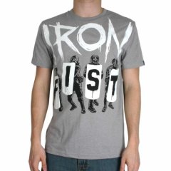 Mens Iron Fist I Predict A Riot Tee Ash Heather