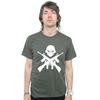 T-shirt - Crossed Guns (Olive)