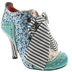 Irregular Choice Female Iced Gem Abigail Patch Work Fabric Upper in Multi