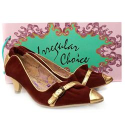 Female Irregular Choce Suede Upper in Burgundy