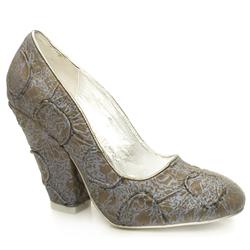 Irregular Choice Female Irregular Choe Blousy Fabric Upper Evening in Blue