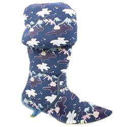 Female Vixens Ves Camo Calf Fabric Upper Alternative in Navy