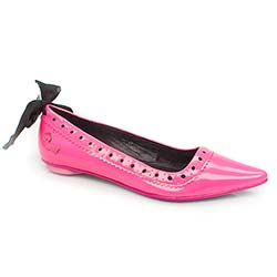 IRREGULAR CHOICE IC BET MILKY NEON FLAT