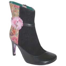 IRREGULAR CHOICE IC FLOWER CURVE HEEL ANKLE