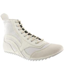 Male Lavis Fabric Upper Fashion Trainers in White