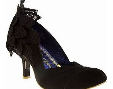 womens irregular choice black baby love court