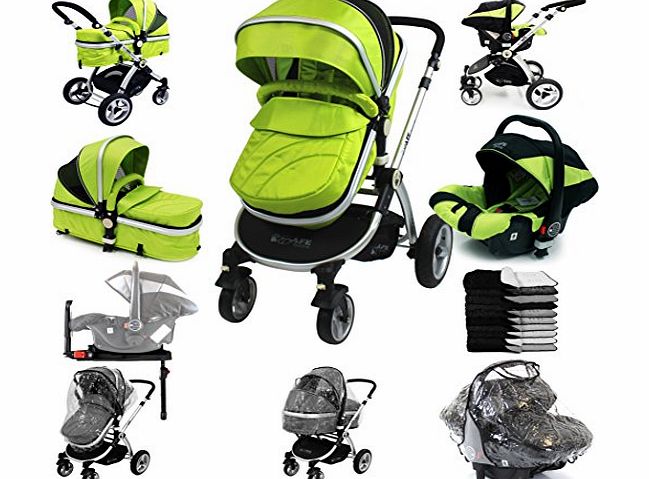 iSafe i-Safe System   iSOFIX Base - Lime Trio Travel System Pram 