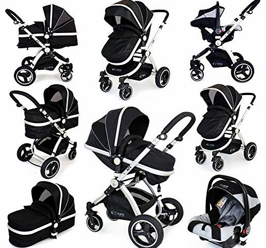 iSafe Pram System 2 in 1 - Black