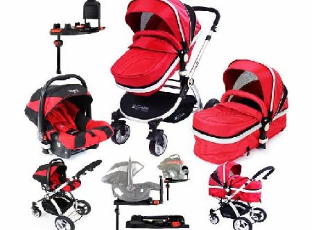 iSafe System   iSOFIX Base - Red Travel System Pram 