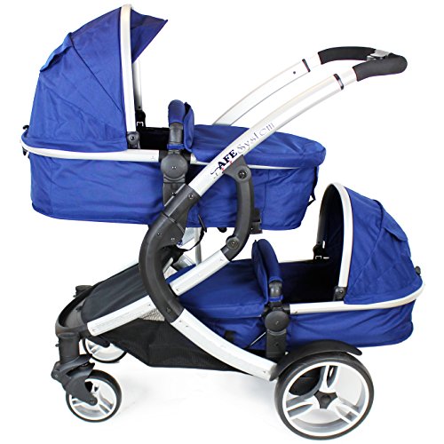 Tandem Pram me&you - 2 Tone Navy (Navy) + All Raincovers