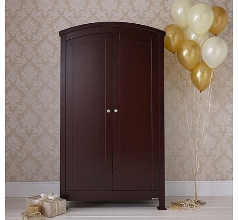 IzziWotNot Bailey Sleigh Wardrobe-Mahogany