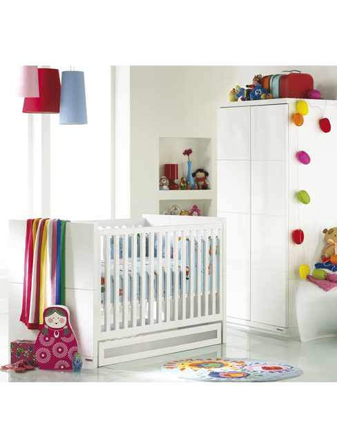 `kyline`Cot Bed including under Cot Drawer